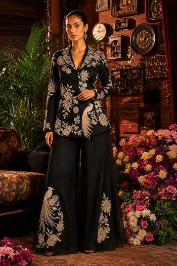 Shreeka Embroidered Jacket & Palazzo Set