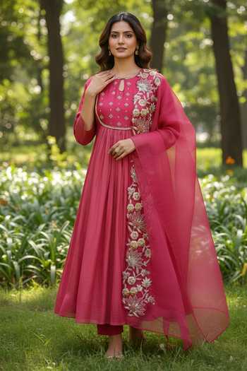 Shreeka Aari Embroidered Anarkali Set