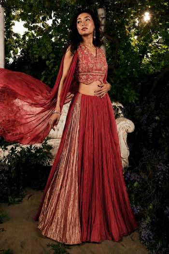 Shreeka Embroidered Waistcoat & Skirt Set