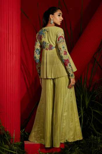 Shreeka Embroidered Jacket & Sharara Set