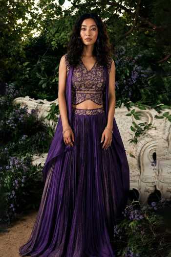 Shreeka Embroidered Waistcoat With Skirt