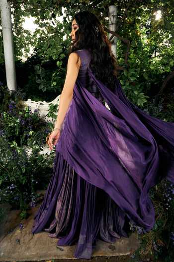 Shreeka Embroidered Waistcoat With Skirt