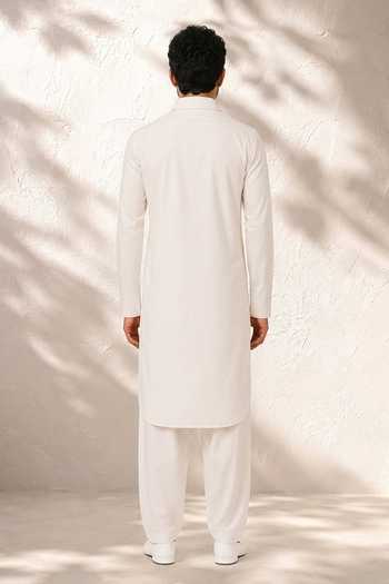 Bubber Couture Adhiraj Cotton Silk Kurta & Salwar Set 