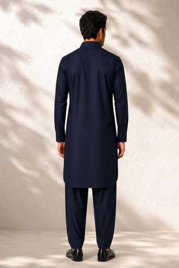 Bubber Couture Siraj Pathani Cotton Silk Kurta Set 