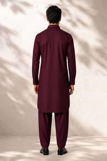 Bubber Couture Pravar Cotton Silk Kurta Set 