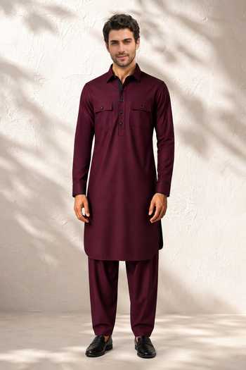 Bubber Couture Pravar Cotton Silk Kurta Set 