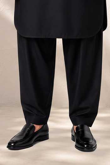 Bubber Couture Black Silk, Cotton Ritvik Kurta And Salwar Set Online at Aza Fashions Bubber Couture_Black Silk, Cotton Ritvik Kurta And Salwar Set _Online_at_Aza_Fashions