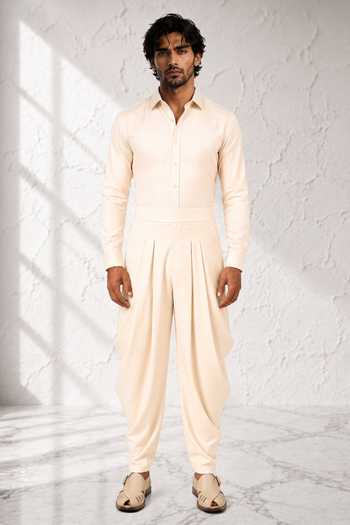 Bubber Couture Kiyan Classic Cotton Silk Dhoti Pant