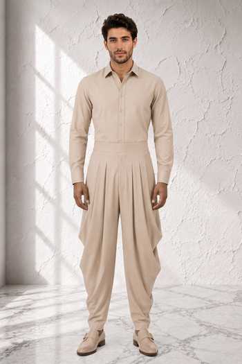 Bubber Couture Mivaan Cotton Silk Dhoti Pant