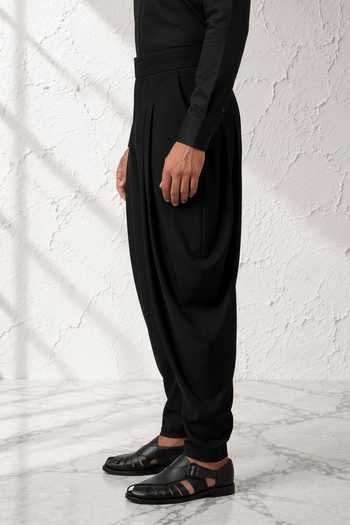 Buy Bubber Couture Black Silk, Cotton Niral Dhoti Pant Online at Aza Fashions Buy_Bubber Couture_Black Silk, Cotton Niral Dhoti Pant _Online_at_Aza_Fashions