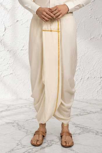 Bubber Couture Ridhaan Cotton Silk Pre Stitched Dhoti Pant
