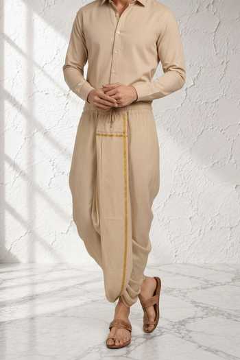 Bubber Couture Samay Cotton Silk Draped Dhoti Pant