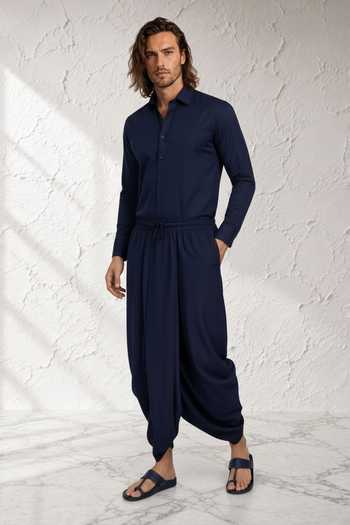 Bubber Couture Advik Cotton Silk Pre Stitched Dhoti Pant