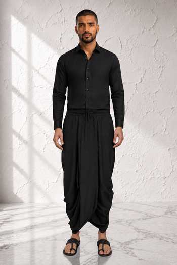 Bubber Couture Anvit Classic Pre-Stitched Dhoti Pant