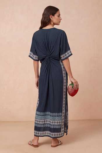 Shetab Kazmi Gathered Embroidered Kaftan