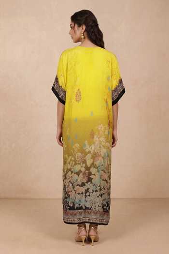 Shetab Kazmi Floral Print Kaftan