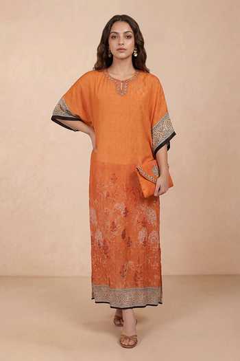 Shetab Kazmi Floral Pattern Kaftan
