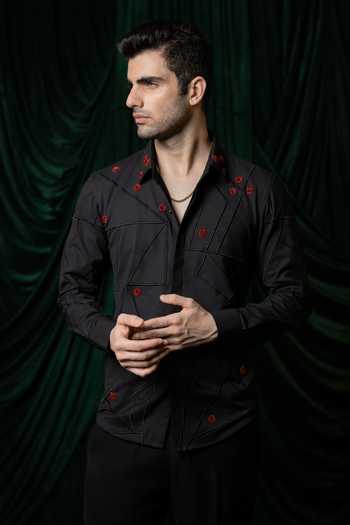 Hilo Design Zyra & Thread Embroidered Shirt