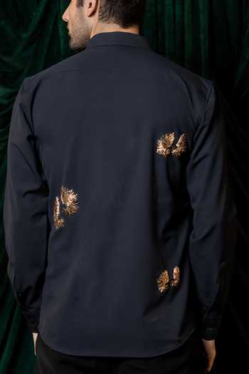 Buy_Hilo Design_Blue Embers Embroidered Shirt 