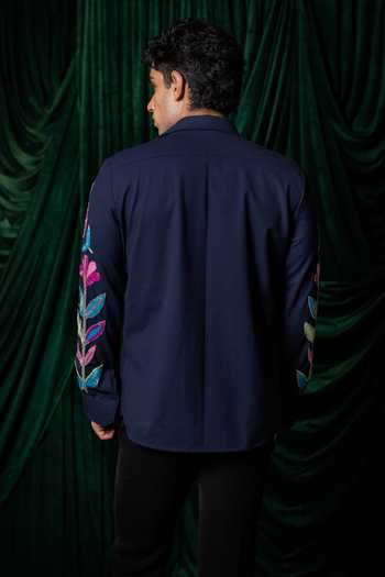 Hilo Design Nightbloom Embroidered Shirt 