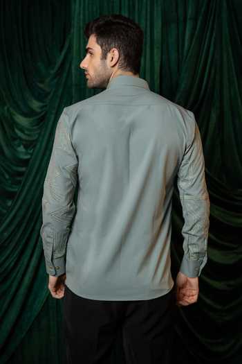 Hilo Design Manhattan Thread Embroidered Shirt 