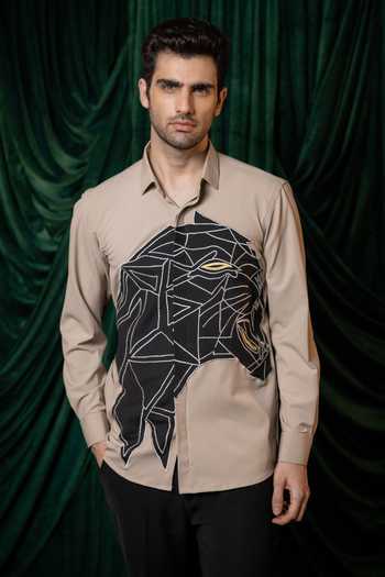 Hilo Design Persona Thread Embroidered Shirt 