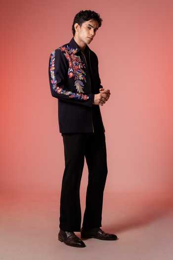 Hilo Design Roman Embroidered Shacket
