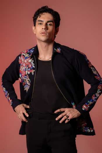 Hilo Design Blue Roman Embroidered Shacket at Aza Fashions Hilo Design_Blue Roman Embroidered Shacket _at_Aza_Fashions