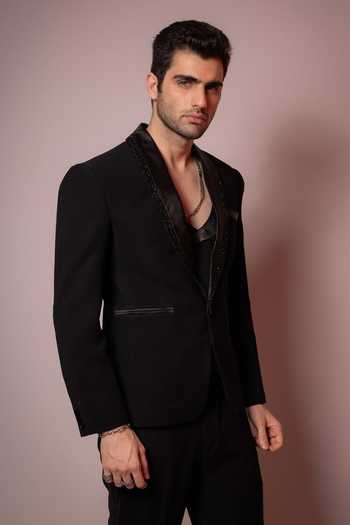 Buy Hilo Design Black Shadow Luxe Embroidered Blazer Online at Aza Fashions Buy_Hilo Design_Black Shadow Luxe Embroidered Blazer _Online_at_Aza_Fashions