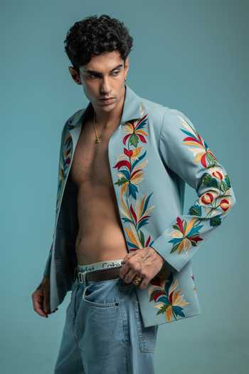 Hilo Design Halcyon Thread Embroidered Shacket