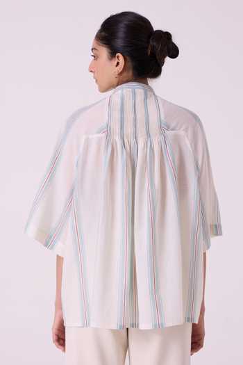 The Summer House Kisaiya Striped Handwoven Top 