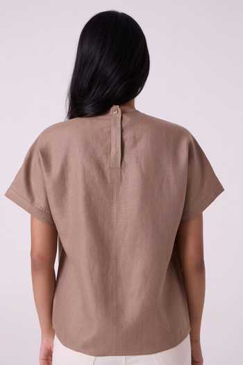 The Summer House Pam Brown Linen Top 