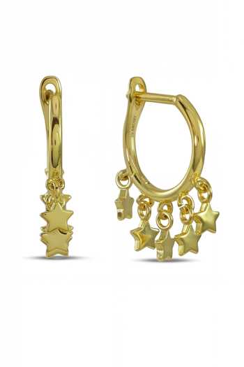 Arvino Starlit Charms Hoop Earrings 