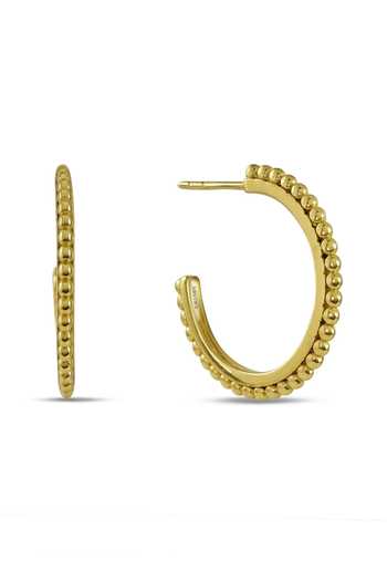 Arvino Beaded Loop Hoop Earrings 
