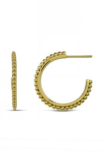 Arvino Beaded Loop Hoop Earrings 