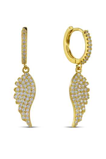 Arvino Angel Wings Huggies Earrings 