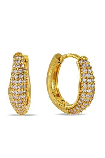 Arvino Triple Row Huggies Earrings 
