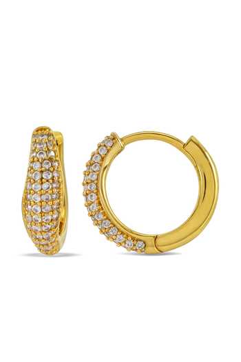 Arvino Triple Row Huggies Earrings 