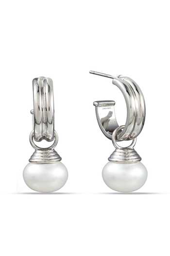 Arvino Luna Pearl Drop Earrings 