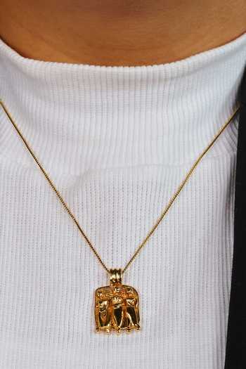 Arvino Tridev Totem Pendant Necklace 