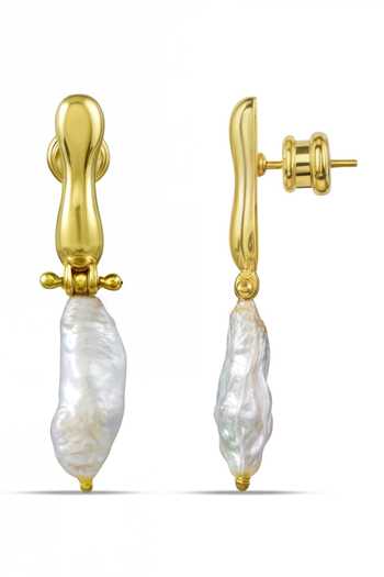 Arvino Pearl Horizon Drop Earrings 