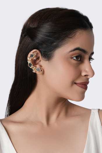 Vaidaan Sara Mirror Statement Earcuff - Single Pc 