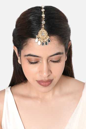 Vaidaan Lisa Mirror Embellished Maangtika 