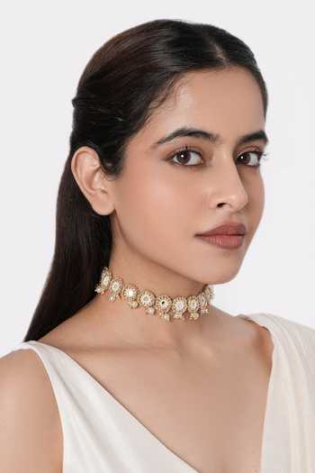Vaidaan Sitara Mirror Pearl Choker 