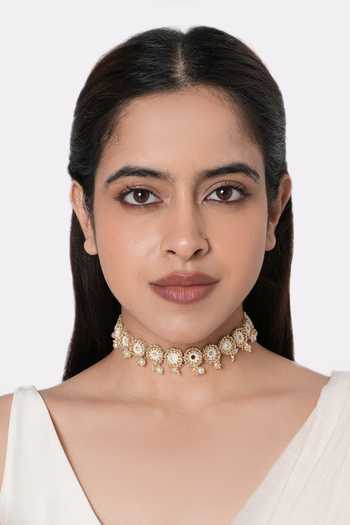 Vaidaan Sitara Mirror Pearl Choker 