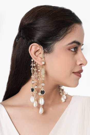 Vaidaan Kajol Mirror Cuff Earrings 
