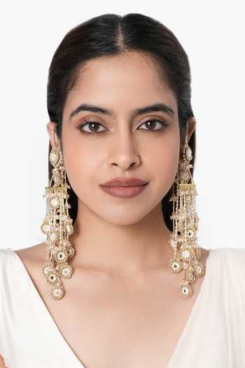 Vaidaan Darsana Mirror Work Earrings 