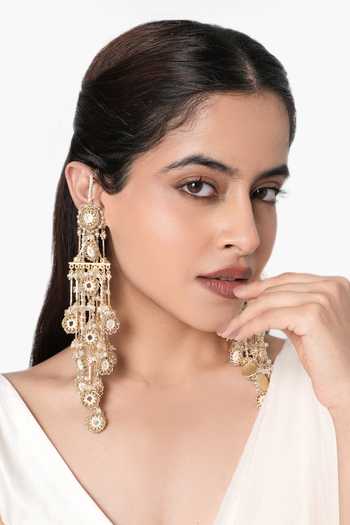 Vaidaan Darsana Mirror Work Earrings 