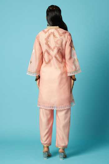 Vedika M Chanderi Printed Kurta Set