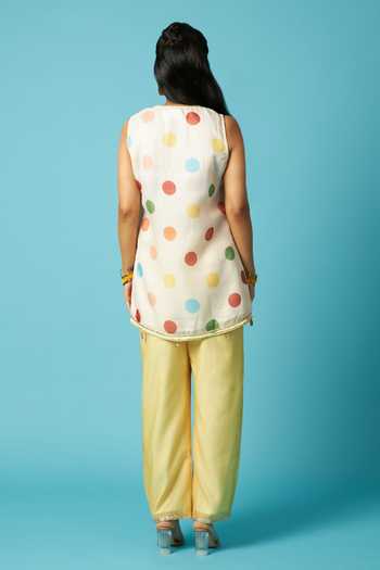 Vedika M Polka Print Kurta Set